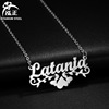 Necklace stainless steel with letters, chain for key bag  for St. Valentine's Day, Amazon, European style, Birthday gift