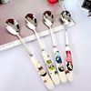 Tableware stainless steel, cute spoon, coffee mixing stick, Birthday gift, wholesale