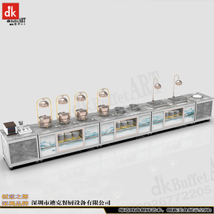 酒店移动餐台buffet 商用保温炉设备保温台 电加热布菲台自助餐台-阿里巴巴