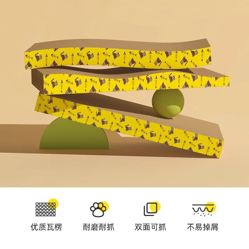 Wholesale transfronterizo grueso gato agarre placa de garra afilador placa de garra gato desgaste gato agarre almohadilla gato nido en forma de tazón juguete gato