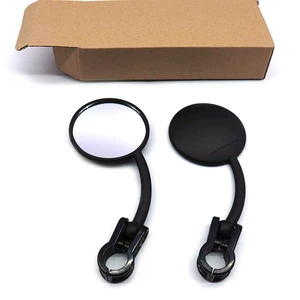 Moxin motosiklet elektrikli velosiped universal 22mm sükan güzgüsü retro kiçik dəyirmi güzgü