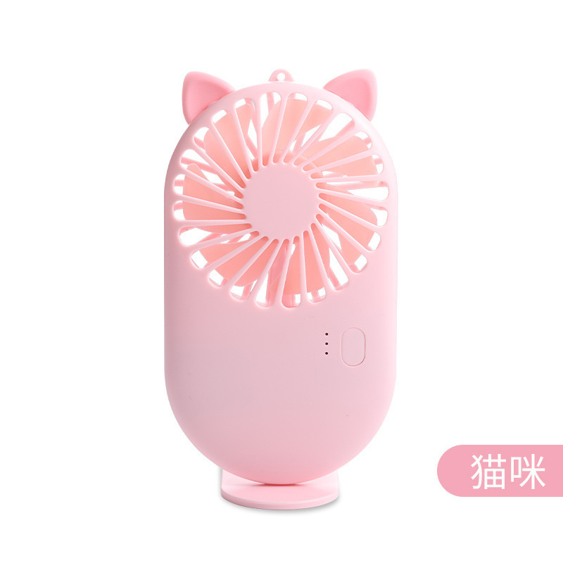 人気の漫画ミニポケット小型ファンポータブル USB 充電式ハンドヘルド扇風機ギフトプリントロゴパターン|undefined
