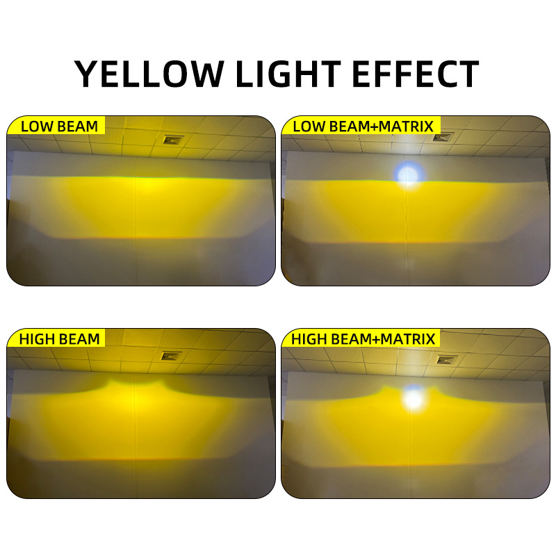 3. pulgadas tres láser directo LED doble luz lente de lámpara de niebla de automóvil adaptación de soporte universal a prueba de agua cerca y lejos