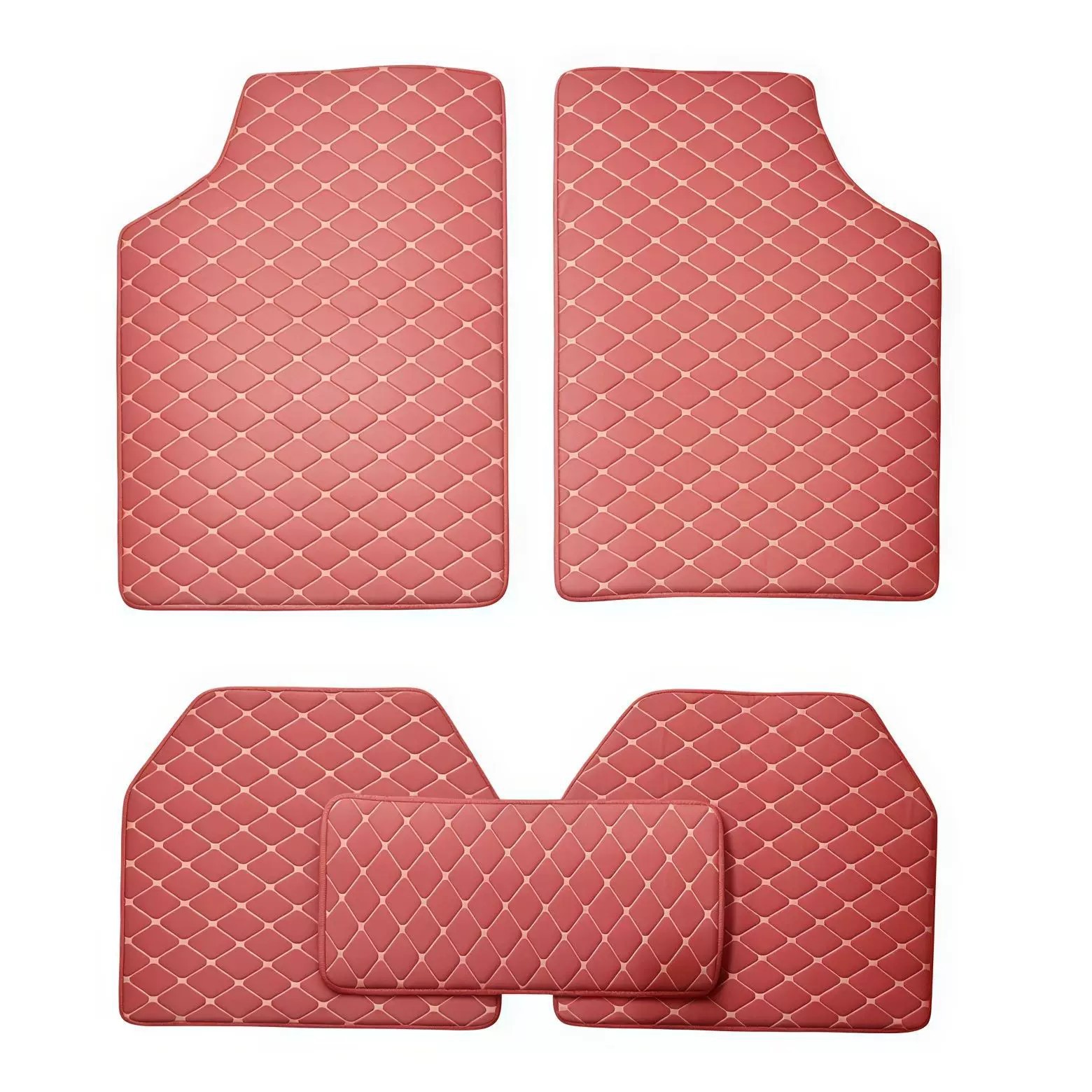 Amazon universal car floor mats five-piece set in leather style, cross-border manufacturer wholesale, dropshipping, foreign trade floor mats
