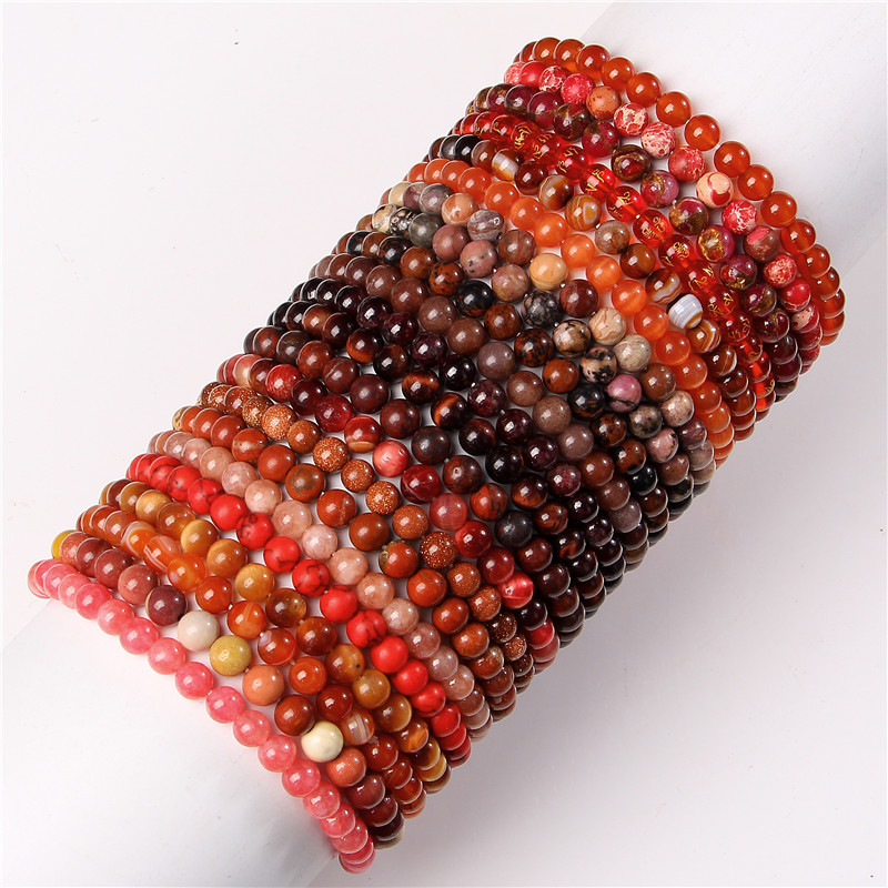 18g Weight Bracelets Classification Natural Stone Chain Material 1 Piece Quantity Holiday, Daily Occasion natural stone Material Round Pattern Unisex Gender Beaded Design Casual, Simple Style Style Casual Simple Style Round Natural Stone Wholesale Bracelets 无