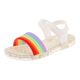 Summer Sandals Rainbow Sandals with New Jelly Soft Bottom Sandals for Baby Girls and Children Cross-border Beach Shoes
