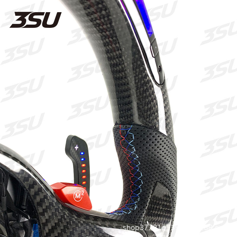 Suitable for Bmw G20G30G80M3M4 34 Series Led Car Carbon Fiber Steering Wheel Modification