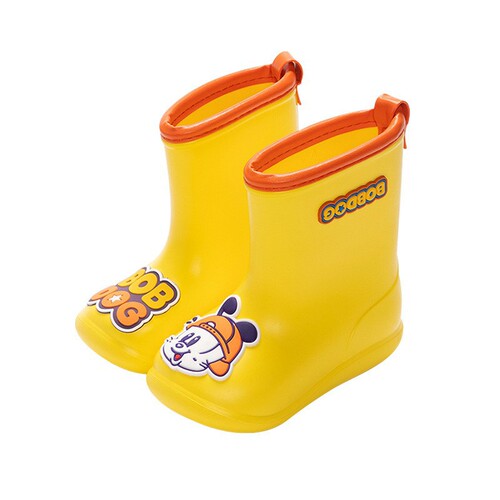 Babybus Children's Rain Boots for 2-8 Year Olds, Unisex, Cartoon Style Eva Rain Boots with Overalls, Transparent