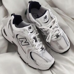 莆田クロスボーダー NB530 クラシックシルバーグレーシルバーカラー多用途男性と女性のメッシュ通気性スポーツアウトドアランニング