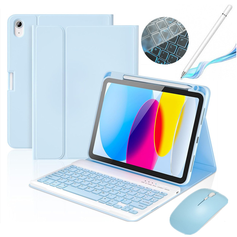 Bluetooth Keyboard Suitable for Ipad11 Generation A16 Bluetooth Keyboard Leather Case Air11/45 Ultra-Thin Wireless Protective Case Bluetooth Keyboard Suitable for Ipad11 Generation A16 Bluetooth Keyboard Leather Case Air11/45 Ultra-Thin Wireless Protective Case