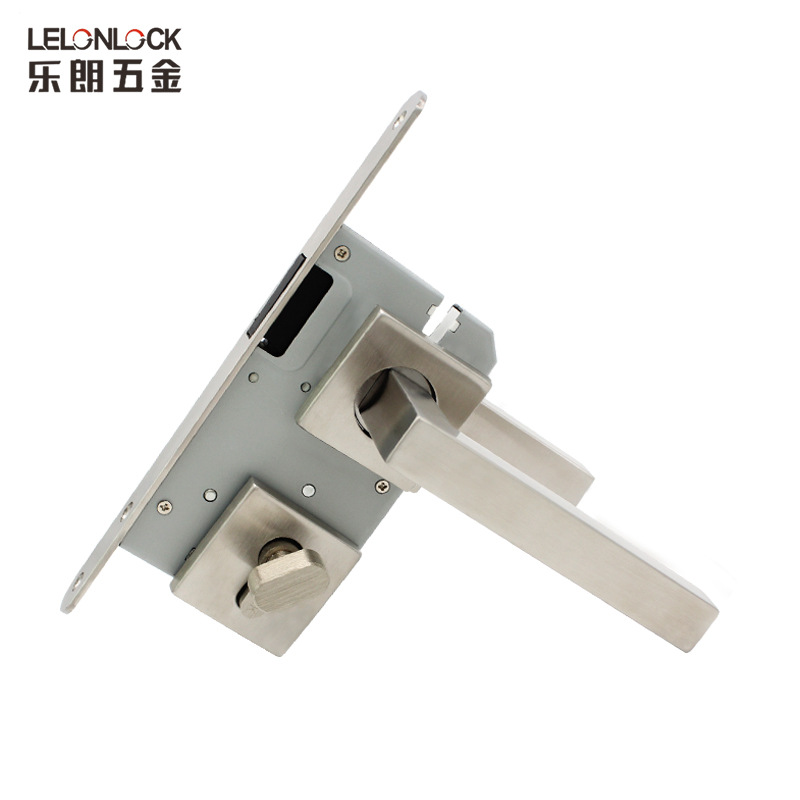 Cerradura de puerta interior de estilo europeo cerradura de división magnética de acero inoxidable cierre automático de la puerta cerradura de silencio Puerta de dormitorio antirrobo cerradura de la puerta