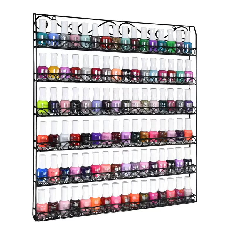 Nail polish, metal cosmetic stand for manicure, cosmetics, storage system