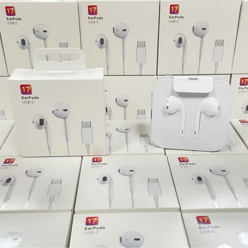 现货新款适用苹果17 全系列TypeC有线耳机线控入耳式听歌带麦通话|undefined