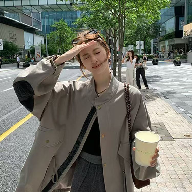 英伦风中长款小个子风衣外套女2025春秋新款大衣时尚百搭休闲上衣|undefined