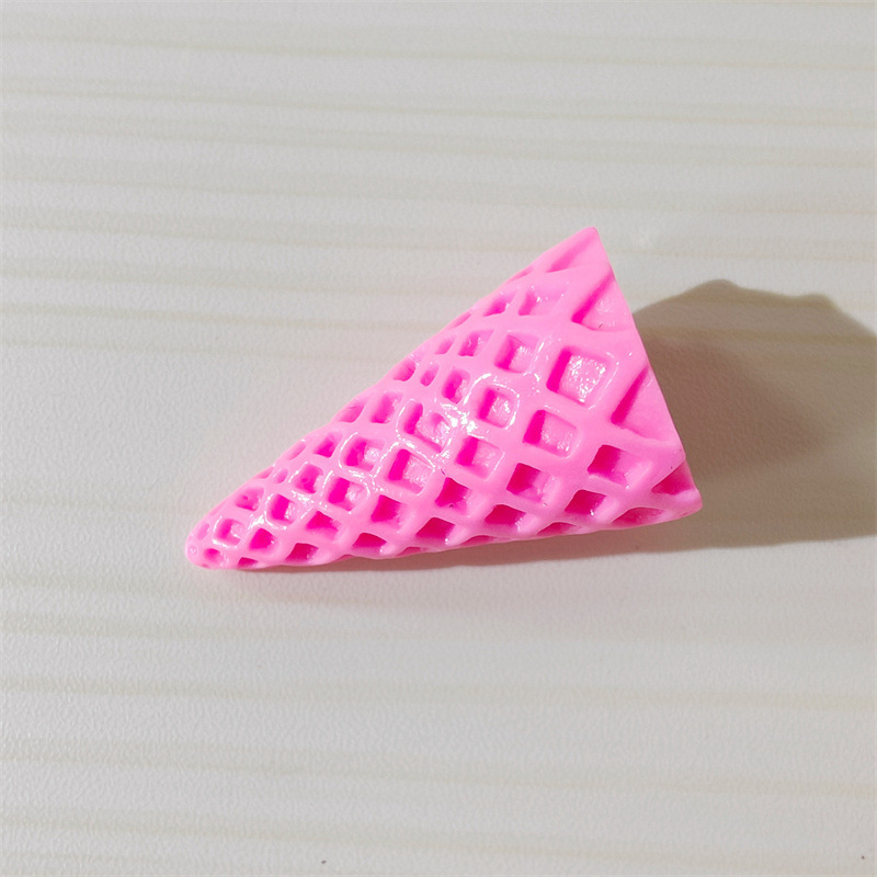Diy樹脂カラーアイスクリーム甜筒アクセサリー毛玉ブーケ底托髪飾りクリームゴム飾り材料|undefined