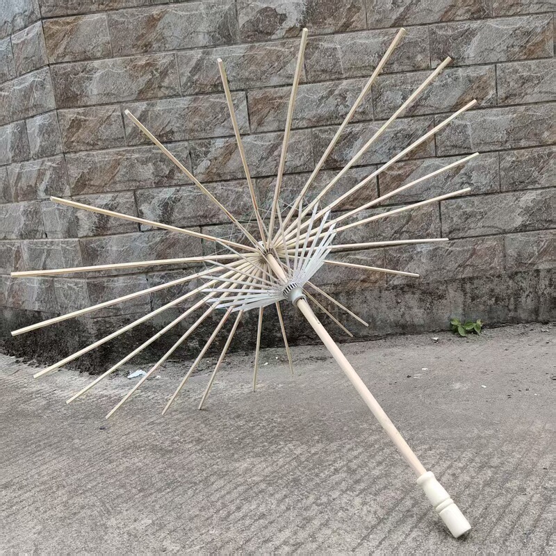 Oil-Paper Umbrella DIY Craft Umbrella Frame Flower Umbrella Photo Prop Petal Starry Sky Ring Creative Umbrella Oil-Paper Handicraft