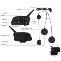 Прямая поставка с фабрики, мотоциклетный шлем, Bluetooth-гарнитура, переключатель для 6 человек, домофон V6, расстояние 800MV6PLUS