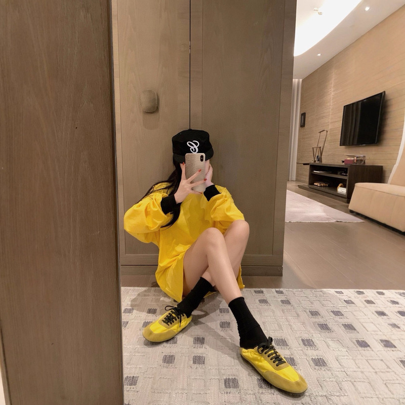 南油高订梵文复古印花圆领套头长袖T恤女潮牌长款宽松上衣|undefined