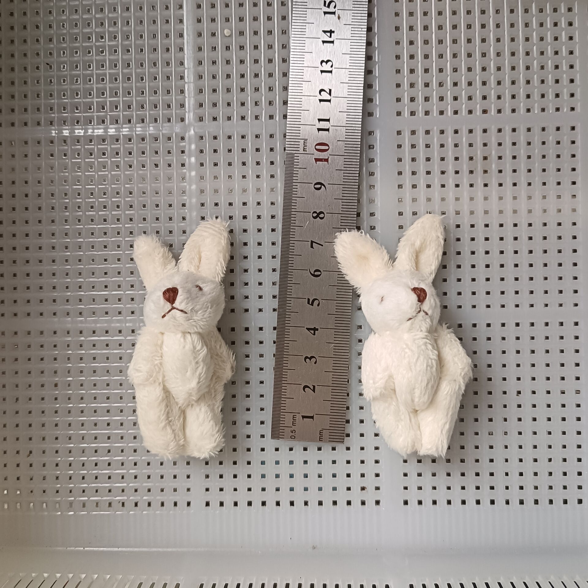 6cm 미터 흰 토끼
