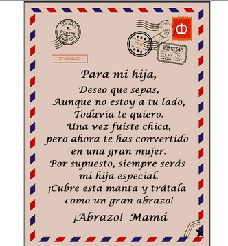 스페인 딸 담요