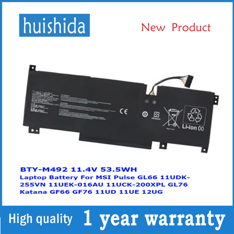 Suitable for MSI BTY-M492 GL66 11UCK-200XPL GL76 GF76 Note Battery