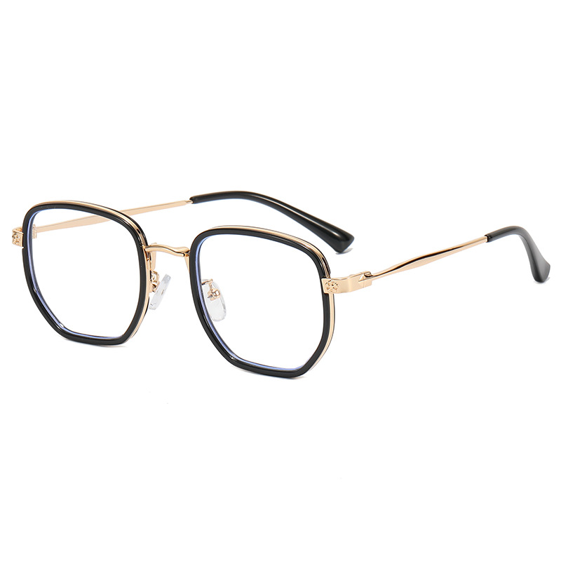 2022 generoso marco anti luz azul con miopía gafas mujer marea coreana red cara roja Pequeño Libro Rojo simple cara gafas marco