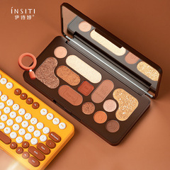 伊詩婷電玩遊戲鍵盤眼影  軟糯細膩珠光啞光腮紅高光