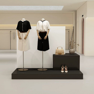 Clothing Store Window Display Table Women's Clothing Store Shoe Bag Display Cabinet Nakajima Flowing Water Table Modern Simple Model Display Cabinet