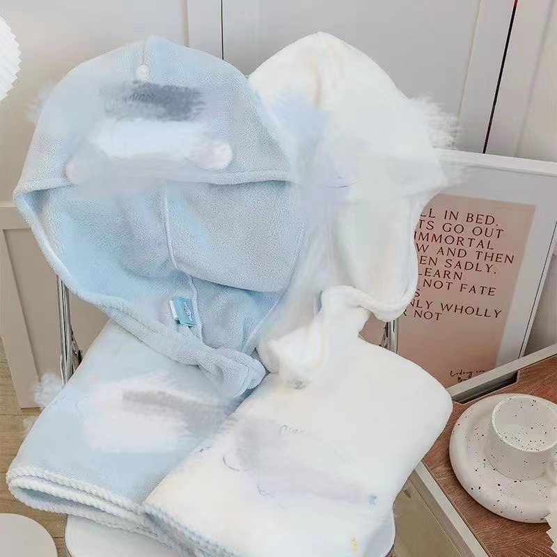 목욕 수건 마른 머리 모자