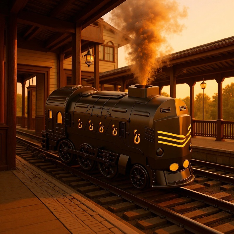 2026 New Model Armor Train Aroma Diffuser Colorful Remote Control Large Mist Humidifier Essential Oil Diffuser Factory Direct Sale