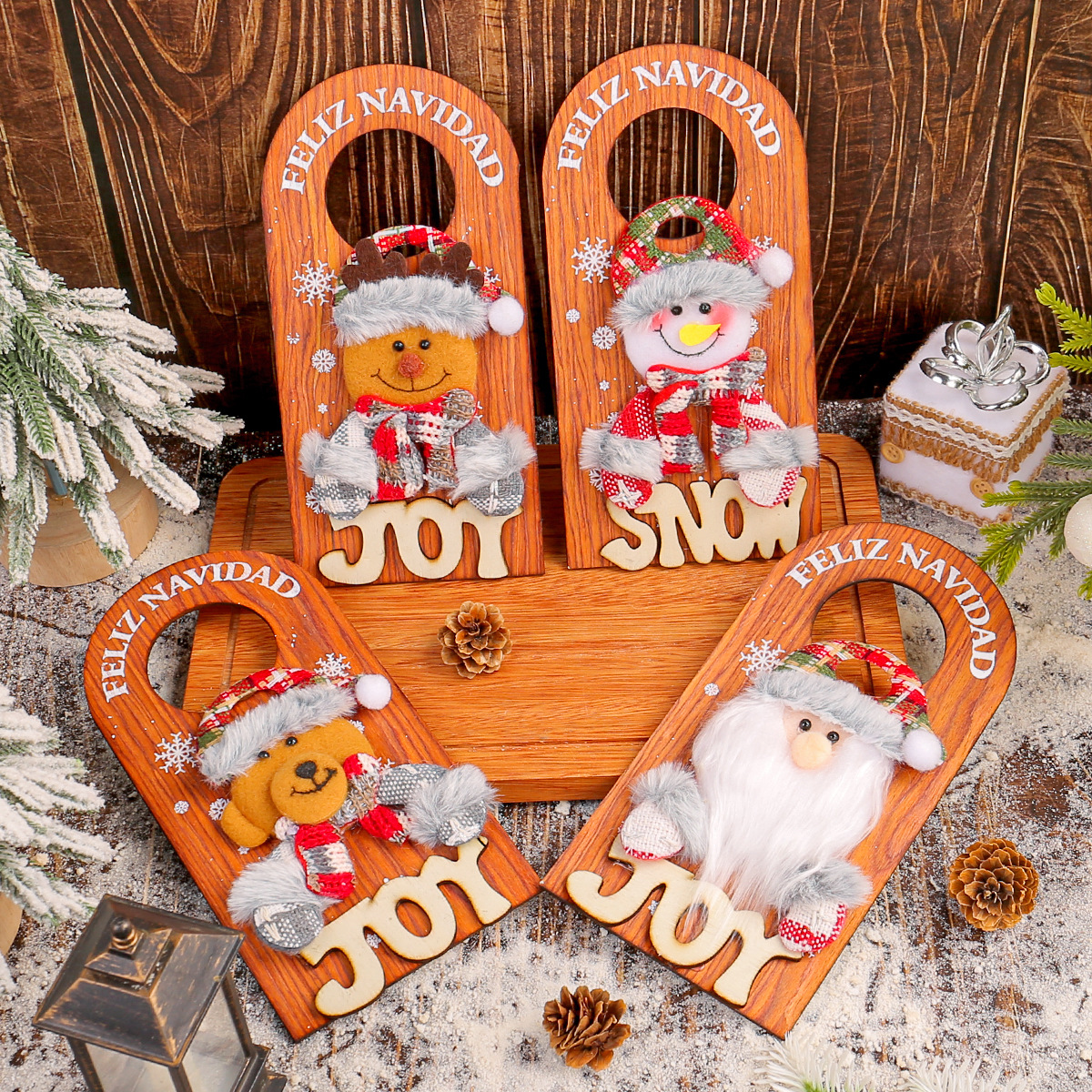 Christmas cartoon pendant for elderly