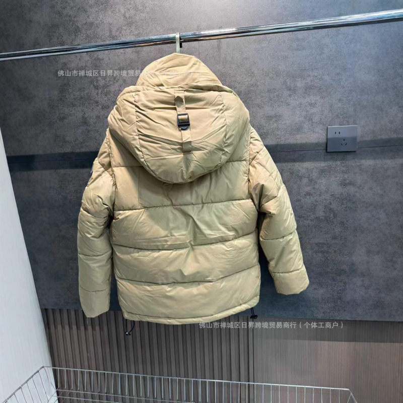 冬季新款英伦风巴情侣款羽绒棉服三合一袖子可拆卸式立领连帽外套|undefined