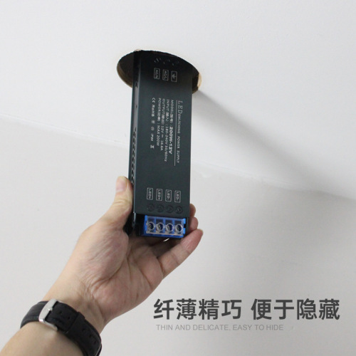 厂家直销LED灯带开关电源驱动220V转12V手机柜台超薄静音变压器