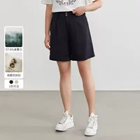 Хлопковые шорты Tencel Xianlixiu больших размеров, женские двубортные прямые узкие брюки с высокой талией и пятью точками, толстые мм, весенний новый стиль