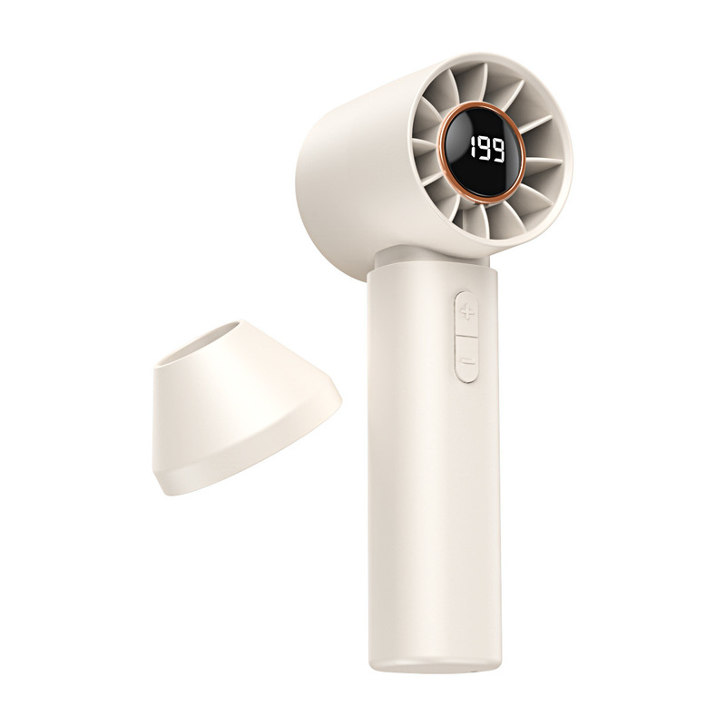 国境を越えた新しい T12 高速ハンドヘルド小型ファン USB 充電デジタル ディスプレイ ミニポータブル暴力的なターボファン|undefined