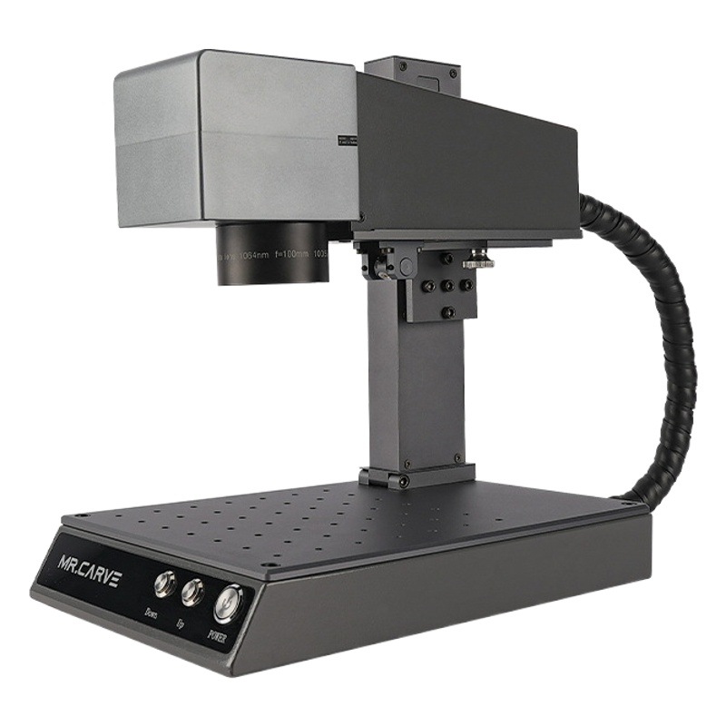 Máquina de grabado mrcarveM1pro máquina de grabado láser placa de metal de alta precisión letras marcado de fibra óptica industrial