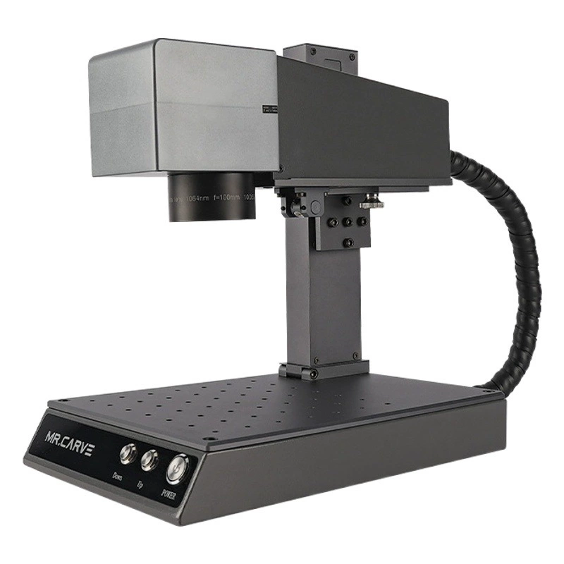Гравировальный станок mrcarveM1pro лазерный гравировальный станок Лазерная металлическая табличка с высокой точностью надписи Промышленная маркировка оптического волокна