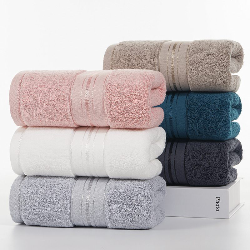 130g Pure Cotton Silk Satin Towel Absorbent Towel Thickeneded Cotton Towel Soft Household Event Gift Group Purchase