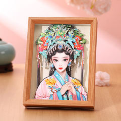 Jingju Dongma Dan 3D Puzzle Graphic Picture Frame Art Ornament DIY Children's National Trend Puzzle Toy Wholesale