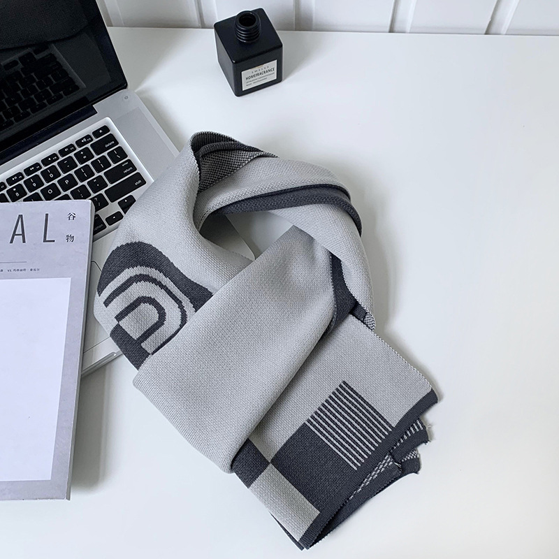 Nuevo bufandas de invierno caliente imitación de cachemira bufandas de cuello coreana cuello de cuadrilátero de punto amplio chal