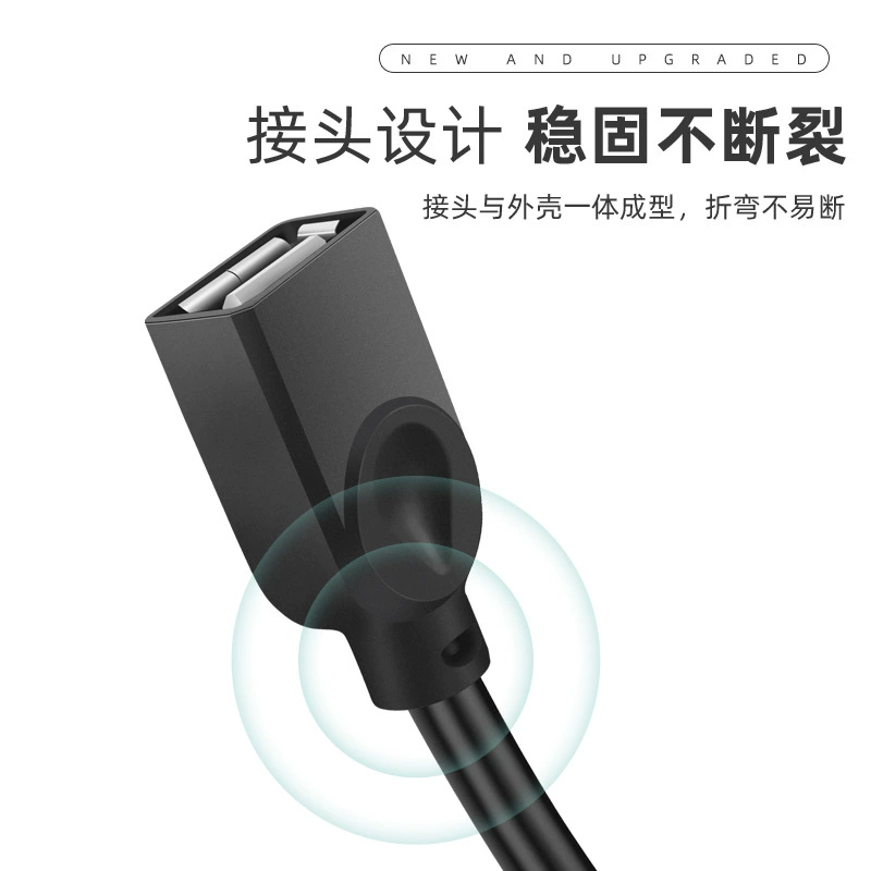 Удлинитель USB2.0 с квадратным разъёмом для передачи данных, штекер на ПК, для мыши/клавиатуры, медный провод, удлинённый