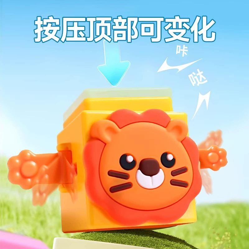 Радужная дженга для малышей, игрушка, башня, раннее развитие