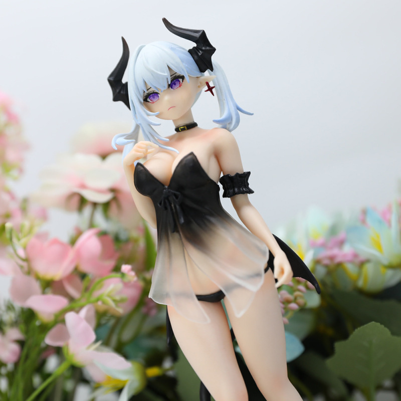 国境を越えた人気の温感ペイント リリス小悪魔リリス美少女フィギュア デスクトップ本棚シャーシ装飾品|undefined