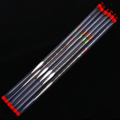 透明式abs材質魚竿用單支裝漂管 戶外用管壁加厚款掛式堵頭浮漂管