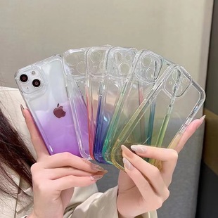 For iPhone15Promax Apple 13 mobile phone case soap 14 new 12 gradient 11 transparent protective cover