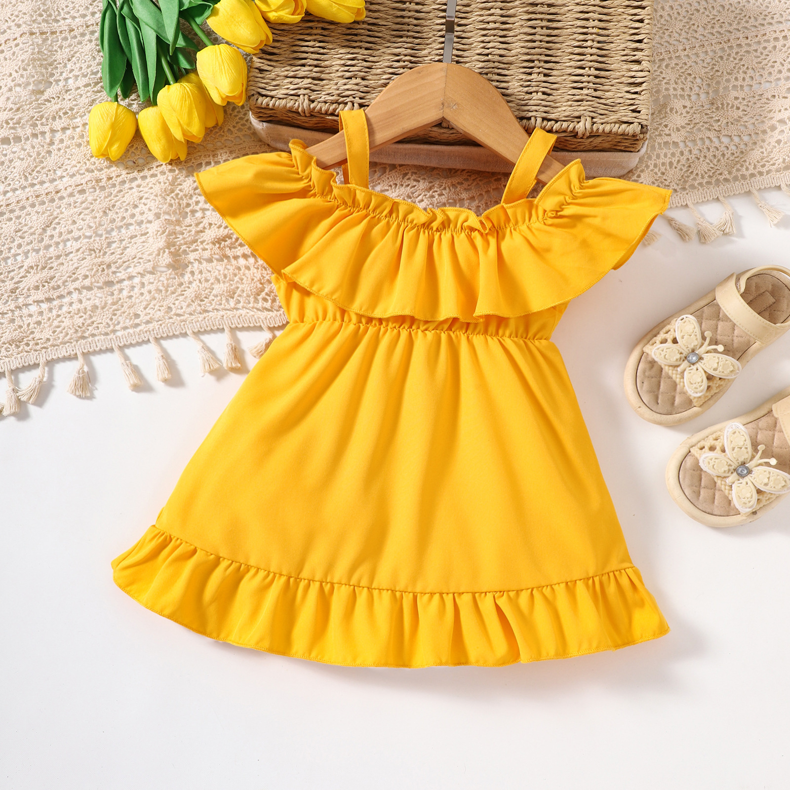Summer Children's Suspender Dress Image 3