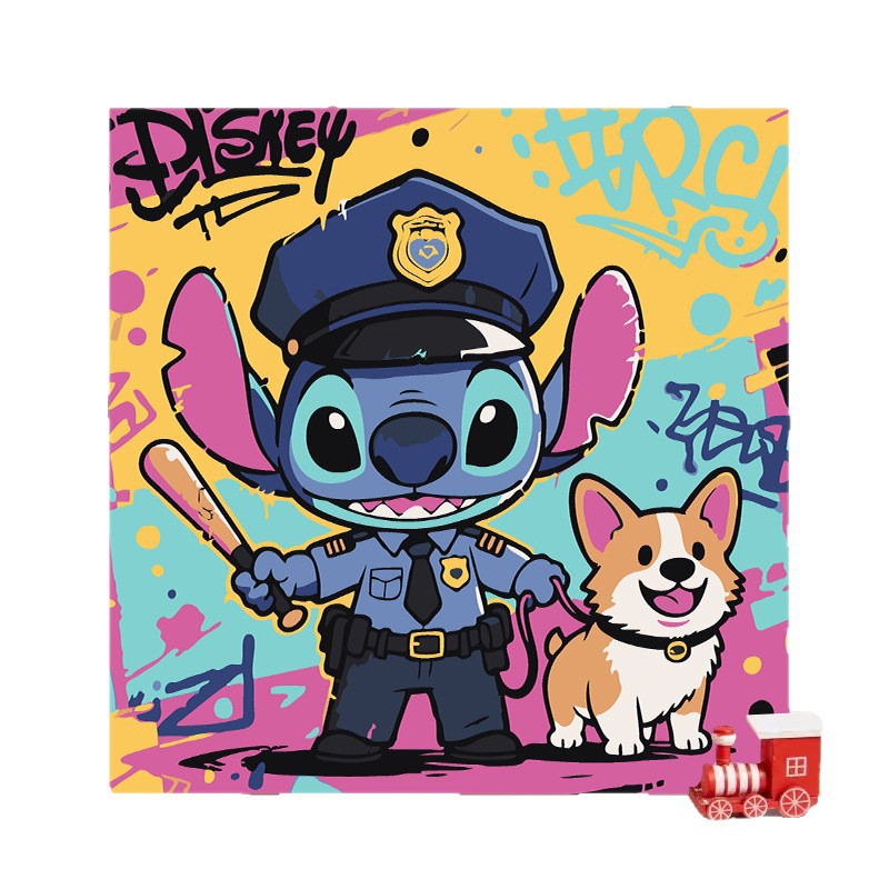 Disney DIY serie de animación de pintura al óleo digital Pokémon niños simple relleno de pintura al óleo fábrica al por mayor