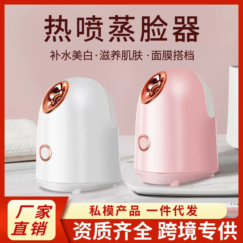 新款热喷蒸脸器家用脸部纳米喷雾补水仪果蔬香薰美容热喷蒸脸仪