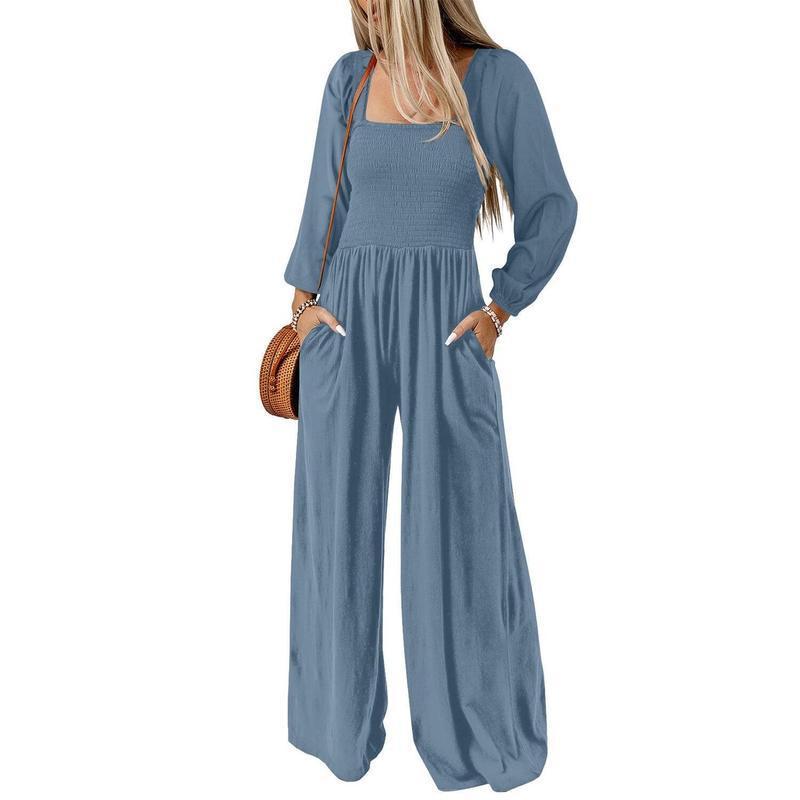 款Women's Casual Loose Overalls Jumpsuits One Piece Long|undefined