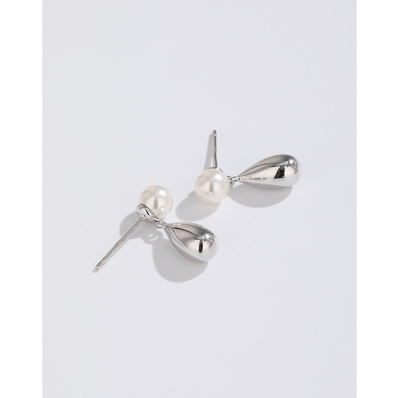 925 plata esterlina gota perla pendientes 2023 nuevos pendientes nicho diseño moda temperamento pendientes de gama alta para las mujeres
